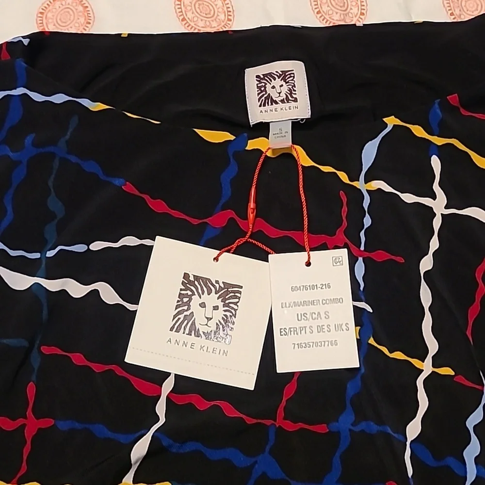 Anne Klein women's small  Faux-Wrap sleeveless knee length dress NWT - Picture 4 of 11